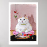 Sushi Cat Sashimi Sweetie Print posters