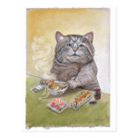 Sushi Cat Tempura Udon postcards