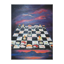 Sushi Chess Canvas Prints