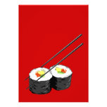 Sushi dinner party invitation