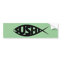 SUSHI FISH bumper stickers