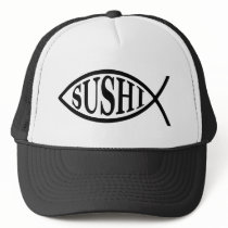 Sushi Fish Trucker Hats