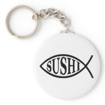Sushi Fish Key Chain