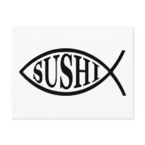 Sushi Fish Postcards