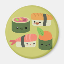 Sushi Friends Refrigerator Magnets