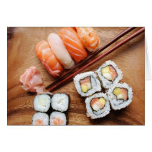 Sushi Greeting Cards