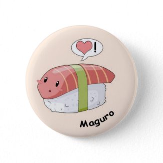 Maguro Kawaii Buttons from Ansyansy