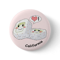 California Sushi Roll Kawaii Buttons from Ansyansy