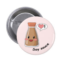 Sushi kawaii buttons