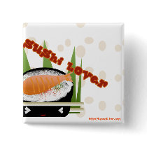 Sushi Lover buttons by kawaii Sushi Lover buttons