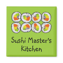 Sushi Master's Magnet magnets