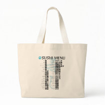 Sushi menu-Jpanese Canvas Bag