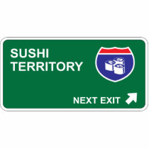 Sushi Next Exit photo sculptures by whatitis Sushi Next Exit photo sculptures