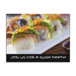 Sushi Party Invitations Post Card