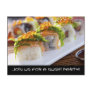 Sushi Party Invitations Post Card