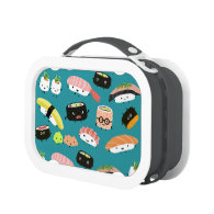 Sushi Pattern Lunch Boxes