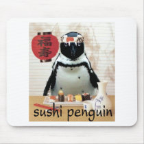 sushi penguin mousepads