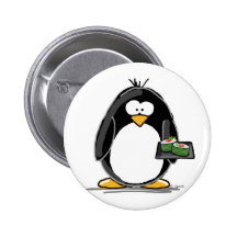 Sushi Penguin Pinback Button