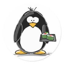 Sushi Penguin stickers
