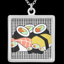 Sushi Polka Dot Necklace necklaces