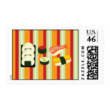 Sushi Postage Stamps