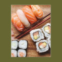 Sushi postcards