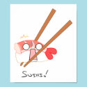 Sushi! Poster posters by Nashiil Sushi! Poster posters
