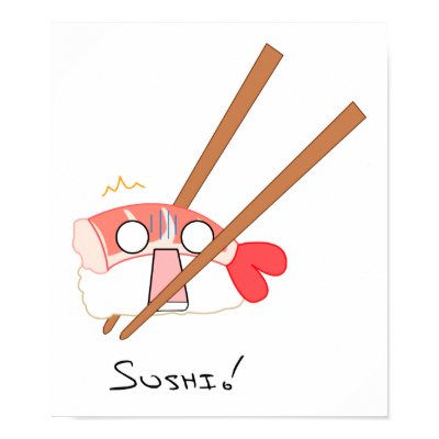 Sushi! Poster by Nashiil