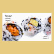 Sushi Profile Card Business Card Templates