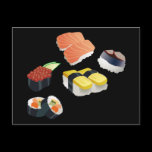 Sushi Set Design Post Card