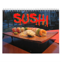 Sushi Wall Calendar calendars