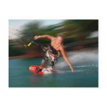 Susi Mai Pro Kiteboarder Postcard by kiteloops Susi Mai Pro Kiteboarder Postcard