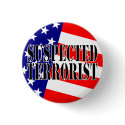 Suspected Terrorist Button by dawfun Suspected Terrorist Button