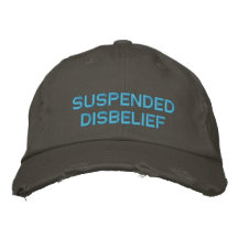 suspended disbelief embroidered hats
