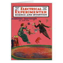 Suspended Gravitation Greeting Card