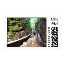 Suspended Path Stream Franconia Notch NH Stamps
