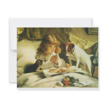 Suspense, Saying Our Prayers Charles Burton Barber Personalized Invitation