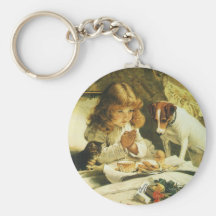 Suspense, Saying Our Prayers Charles Burton Barber Key Chains