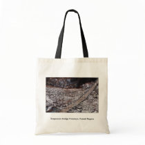 Suspension bridge Himalaya, Everest Region Tote Bags