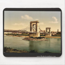 Suspension bridge over the Rhone, Avignon, Provenc Mousepad