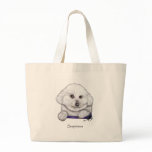 Suspicious Bichon Frise Tote Bag