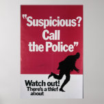 Suspicious Call The Police Posters
