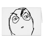 Suspicious Face Greeting Card