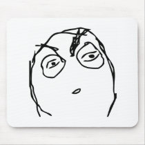 Suspicious Rage Face Mouse Pad