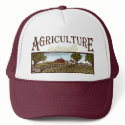 Sustainable Agriculture farm scene hats