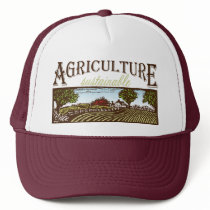 Sustainable Agriculture farm scene hats
