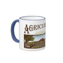 Sustainable Agriculture farm scene mugs
