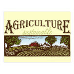 Sustainable Agriculture farm scene Postcards