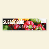 Sustainable Agriculture Vegetable bumper stickers
