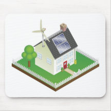 Sustainable renewable energy house mousemats